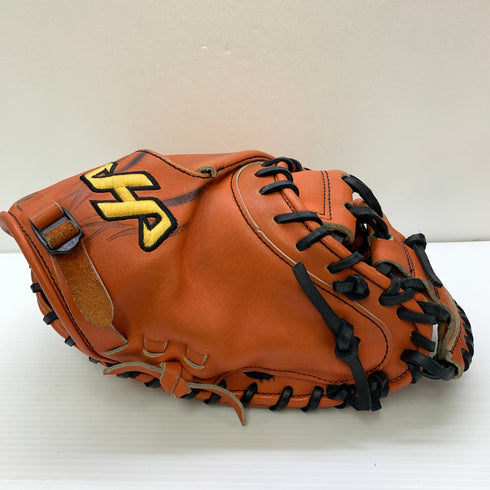ハタケヤマ HATAKEYAMA PRO-M8 硬式 大人 一般 キャッチャーミット 捕手 グローブ グラブ 右投げ オーダー 中古品 野球 1080