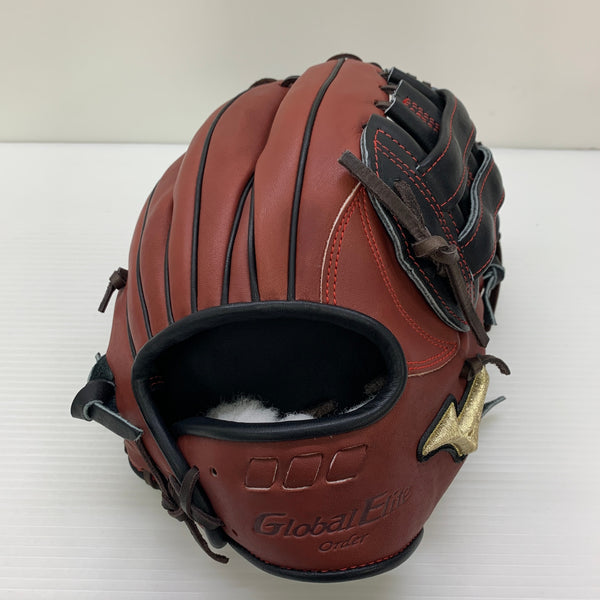 ミズノ MIZUNO グローバルエリートオーダー耕作印 硬式 大人 一般 内野手用 グローブ グラブ 右投げ 中古品 野球 6260