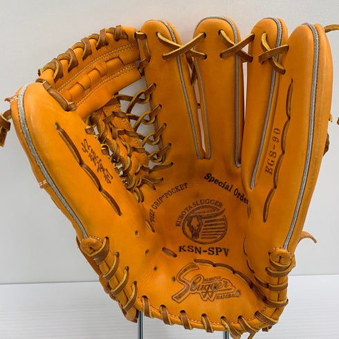 中古品 久保田スラッガー スペシャルオーダー 軟式 外野手用グローブ KSN-SPV EGS-90 4001