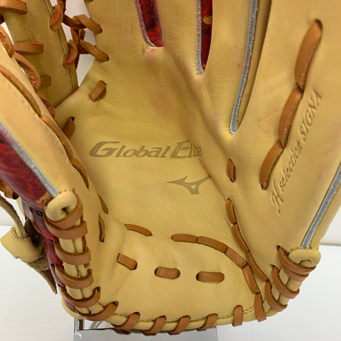 ミズノ MIZUNO グローバルエリート Global Elite 1AJGR31407 軟式 大人 一般 外野手用 グローブ グラブ 右投げ 中古品 グローブ袋付き 野球 1370