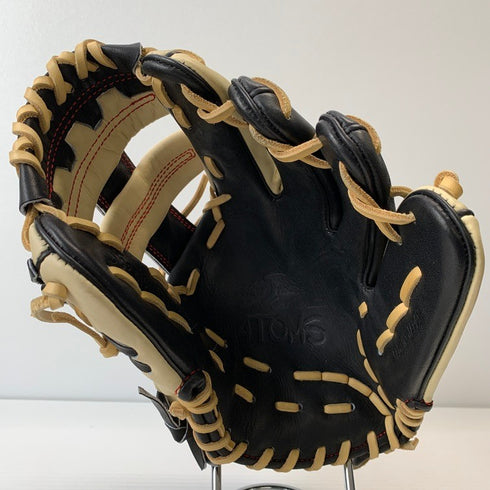 中古品 アトムズ ATOMS 軟式 オーダー 内野手用グローブ 指リング 刺繍有り 5125