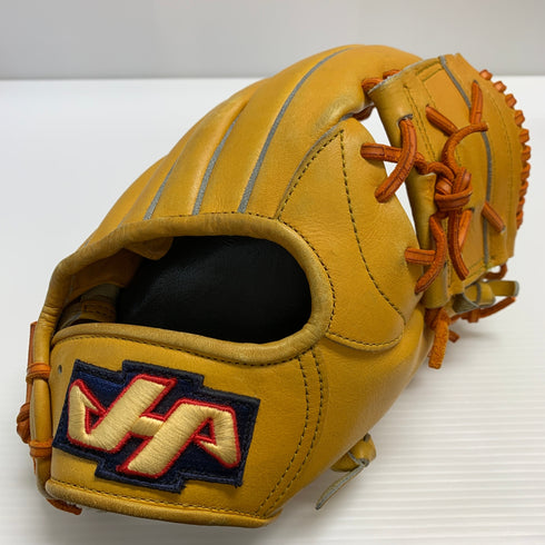 ハタケヤマ HATAKEYAMA KDF-Y14 硬式 大人 一般 内野手用 グローブ グラブ 右投げ 中古品 野球 8535