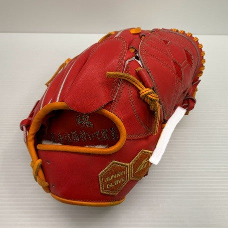 中古品 ジュンケイグラブ JUNKEI-GLOVE 限定 QUREHA 軟式 投手用グローブ JG-103AR 刺繍有り 4224