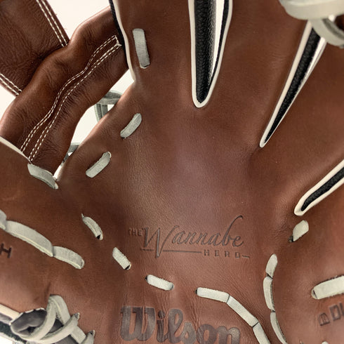 ウィルソン Wilson ワナビーヒーロー 軟式 大人 一般 内野手用 グローブ グラブ 右投げ RHJ86H 中古品 野球 6126