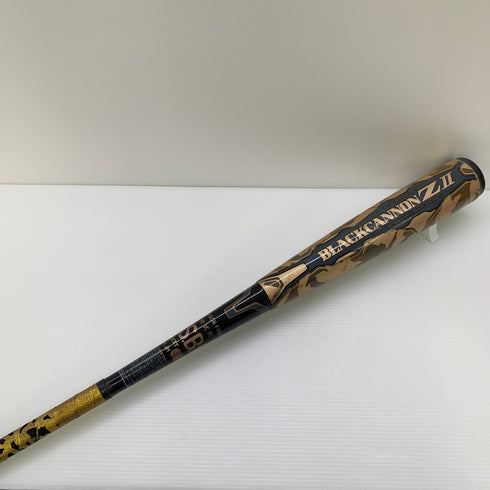 ゼット ZETT ブラックキャノンZ2 軟式 大人 一般 FRP製バット BCT35804 トップバランス 中古 ケース付き 野球 7964