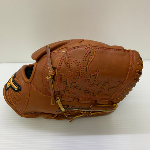 ミズノ MIZUNO プロフェッショナル 軟式 大人 一般 投手用 グローブ ピッチャー グラブ 右投げ 中古品 野球 6072
