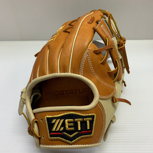ゼット ZETT プロステイタス 軟式 大人 一般 二塁手・遊撃手用 グローブ グラブ 右投げ BRGB32556F タグ付き 野球 7586