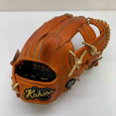 心グラブ kokoro 軟式 大人 一般 内野手用 グローブ グラブ 右投げ 中古品 野球 8965