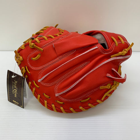 ウィルソン Wilson ウィルソンスタッフ 硬式 大人 一般 キャッチャーミット 捕手 グローブ グラブ 右投げ WBW101706 タグ付き グローブ袋付き 野球 6211