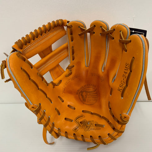 久保田スラッガー KUBOTA SLUGGER KSG-24MS 硬式 大人 一般 内野手用 グローブ グラブ 右投げ タグ付き グローブ袋付き 野球 9581
