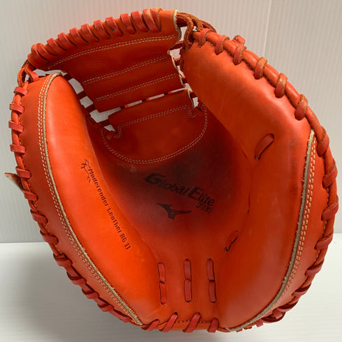 ミズノ MIZUNO グローバルエリート 少年軟式 子ども キャッチャーミット 捕手 グローブ グラブ 右投げ 1AJCY18800 中古品 野球 8307