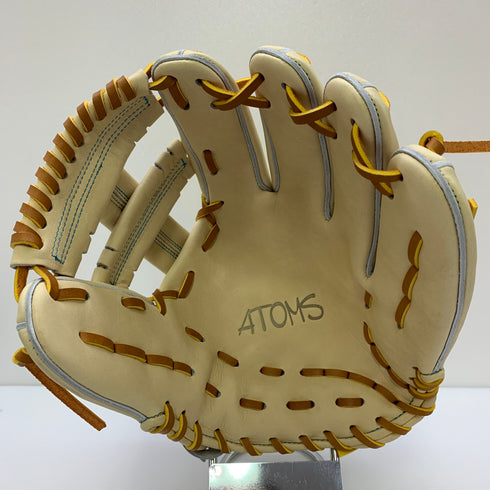 アトムズ ATOMS AT-2602 軟式 大人 一般 内野手用 グローブ グラブ 右投げ 中古品 グローブ袋付き 野球 8720