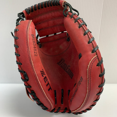 ゼット ZETT BRCB34822 軟式 大人 一般 キャッチャーミット 捕手 グローブ グラブ 右投げ 中古品 野球 サインの記入あり 8405