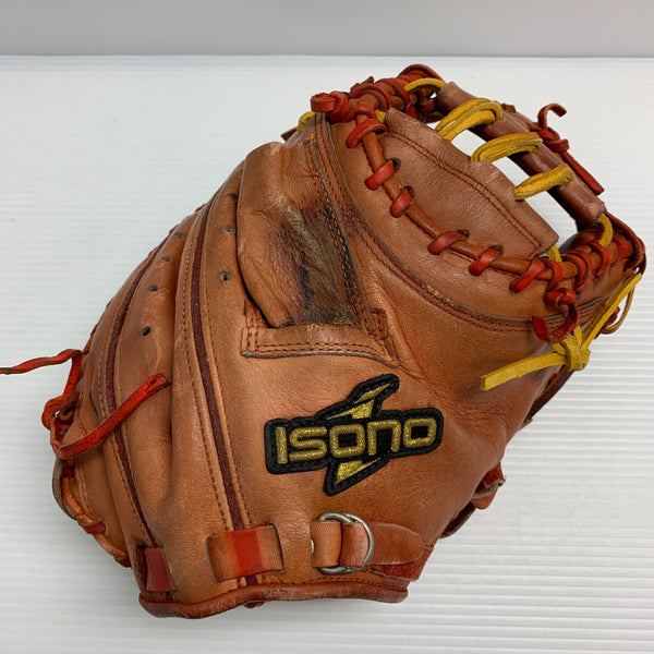 イソノ isono 硬式 大人 一般 キャッチャーミット 捕手 グローブ グラブ 右投げ 中古品 野球 6278