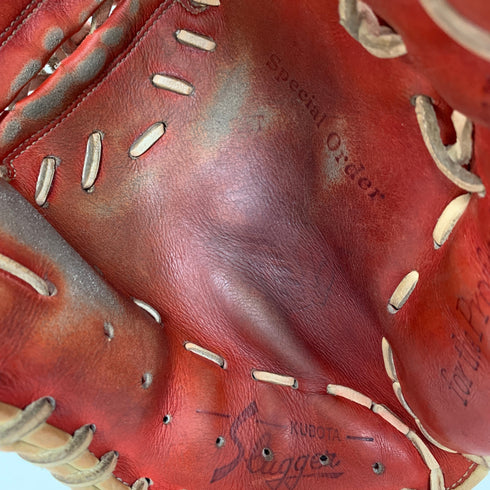 久保田スラッガー KUBOTA SLUGGER 硬式 大人 一般 キャッチャーミット 捕手 グローブ グラブ 右投げ オーダー 中古品 野球 8909