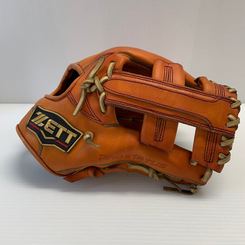 ゼット ZETT プロステイタス PROSTATUS BPROG186S 硬式 大人 一般 内野手用 グローブ グラブ 右投げ 中古品 野球 8633