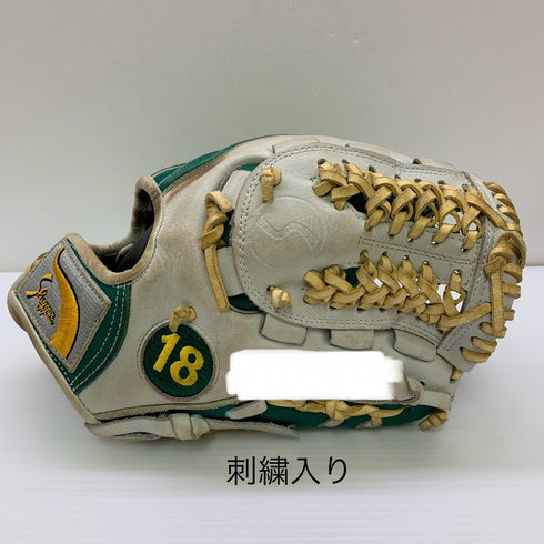 久保田スラッガー KUBOTA SLUGGER 軟式 大人 一般 内野手用 グローブ グラブ 右投げ オーダー 中古品 グローブ袋付き 野球 9824
