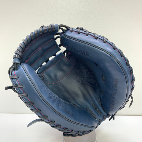 ハタケヤマ HATAKEYAMA PRO-M8 硬式 大人 一般 キャッチャーミット 捕手 グローブ グラブ 右投げ オーダー 中古品 野球 1086