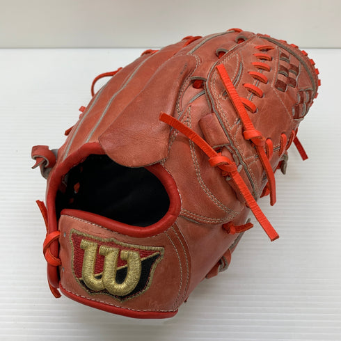 ウィルソン Wilson ウィルソンスタッフ 硬式 大人 一般 投手用 グローブ ピッチャー グラブ 右投げ 中古品 野球 7452