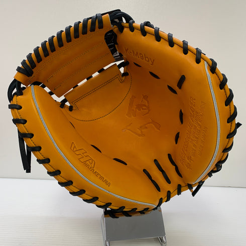 ハタケヤマ HATAKEYAMA 硬式 大人 一般 キャッチャーミット 捕手 グローブ グラブ 右投げ K-M9by タグ付き 野球 6773