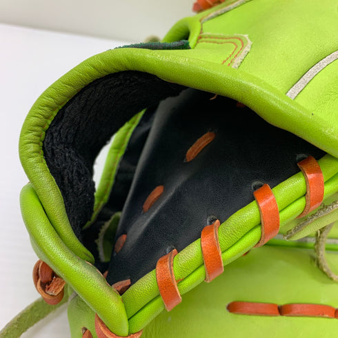 グロム 軟式 大人 一般 投手用 グローブ ピッチャー グラブ 右投げ 中古品 グローブ袋付き 野球 9827