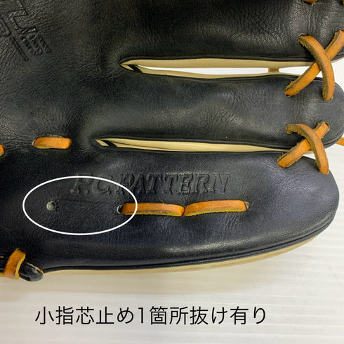 ゼット ZETT プロステイタス オーダー 軟式 大人 一般 投手用 グローブ ピッチャー グラブ 右投げ BRGPRO 中古品 野球 7615