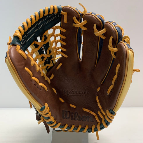 ウィルソン Wilson ワナビーヒーロー 軟式 大人 一般 オールラウンド グローブ グラブ 右投げ RHW95F 中古品 野球 6327