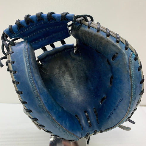 MUJI 硬式 大人 一般 キャッチャーミット 捕手 グローブ グラブ 右投げ 中古品 野球 7728