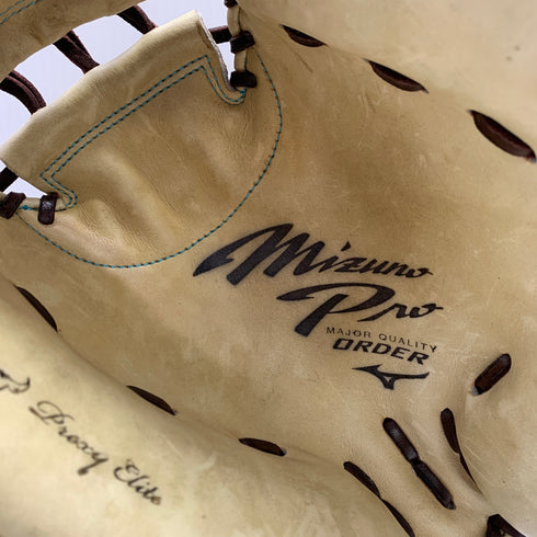 ミズノ MIZUNO ミズノプロ mizunopro 軟式 大人 一般 キャッチャーミット 捕手 グローブ グラブ 右投げ オーダー 中古品 野球 8455