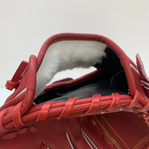 ジェニュイン Genuine 硬式 大人 一般 投手用 グローブ ピッチャー グラブ 右投げ 中古品 グローブ袋付き 野球 6769