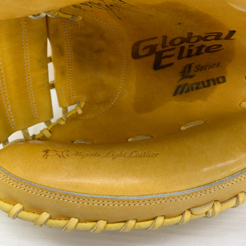 ミズノ MIZUNO グローバルエリート Global Elite HG10 硬式 大人 一般 キャッチャーミット 捕手 グローブ グラブ 右投げ 中古品 野球 9361