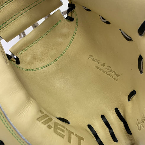 ゼット ZETT プロステイタス 軟式 大人 一般 キャッチャーミット 捕手 グローブ グラブ 右投げ BRCB962S 中古品 野球 8253