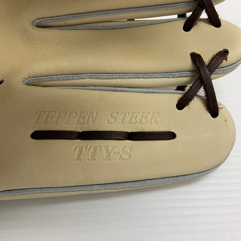 てっぺん Teppen 硬式 大人 一般 外野手用 グローブ グラブ 右投げ TTY-S 中古品 グローブ袋付き 野球 6791