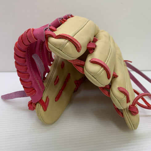 MUJI GLOVE 硬式 大人 一般 外野手用 グローブ グラブ 右投げ 中古品 野球 7686