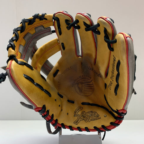 久保田スラッガー KUBOTA SLUGGER オーダー 軟式 大人 一般 内野手用 グローブ グラブ 右投げ 24ms 中古品 野球 7585