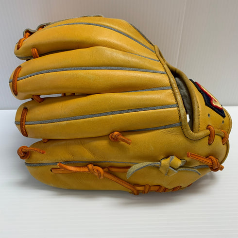 ハタケヤマ HATAKEYAMA KDF-Y14 硬式 大人 一般 内野手用 グローブ グラブ 右投げ 中古品 野球 8535