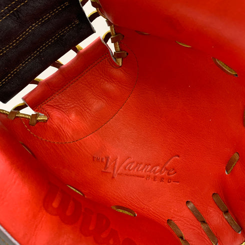 ウィルソン Wilson ワナビーヒーロー 軟式 大人 一般 キャッチャーミット 捕手 グローブ グラブ 右投げ 中古品 野球 6821