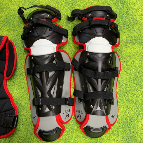 ミズノ MIZUNO 少年軟式 ソフトボール キャッチャー防具 3点セット マスク プロテクター レガース 収納袋付き Sサイズ 1DJPC01809 H-4585