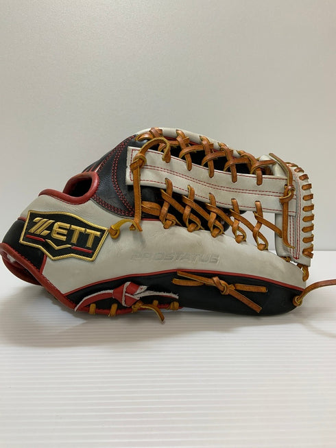 中古品 ゼット ZETT プロステイタス オーダー 軟式 外野手用グローブ BRGPRO 刺繡有り 3698