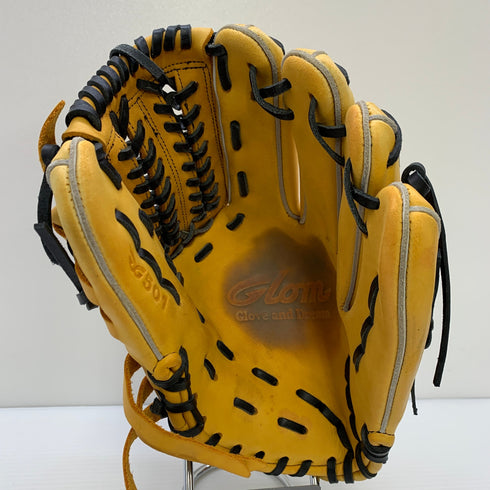 グロム 軟式 大人 一般 内野手用 グローブ グラブ 右投げ 501 中古品 野球 6252