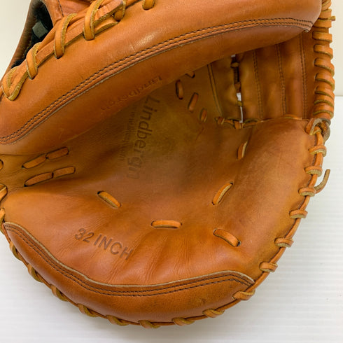 リンドバーグ 硬式 大人 一般 キャッチャーミット 捕手 グローブ グラブ 右投げ 中古品 野球 1168