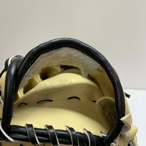 中古品 アシックス GOLDSTAGE I-PRO 軟式 外野手用グローブ 小指紐抜け 4647