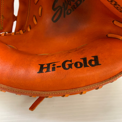 ハイゴールド HI-GOLD Special ORDER 軟式 大人 一般 キャッチャーミット 捕手 グローブ グラブ 右投げ オーダー 中古品 野球 7824
