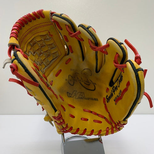 中古品 ハタケヤマ HATAKEYAMA 軟式 内野手用オーダーグロー ブ PRO-95 刺繍有り 5618