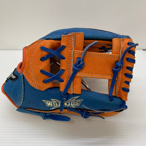 ミズノ MIZUNO WILDKIDS 少年軟式 子ども オールラウンド グローブ グラブ 右投げ 1AJGY17800 中古品 野球 6388