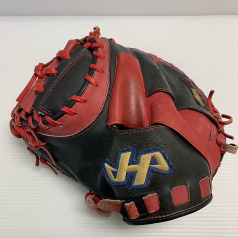 ハタケヤマ HATAKEYAMA 軟式 大人 一般 キャッチャーミット 捕手 グローブ グラブ 左投げ 中古品 野球 6329