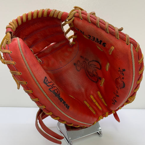 ハタケヤマ HATAKEYAMA WN-23M6 軟式 大人 一般 キャッチャーミット 捕手 グローブ グラブ 右投げ 中古品 グローブ袋付き 野球 8910