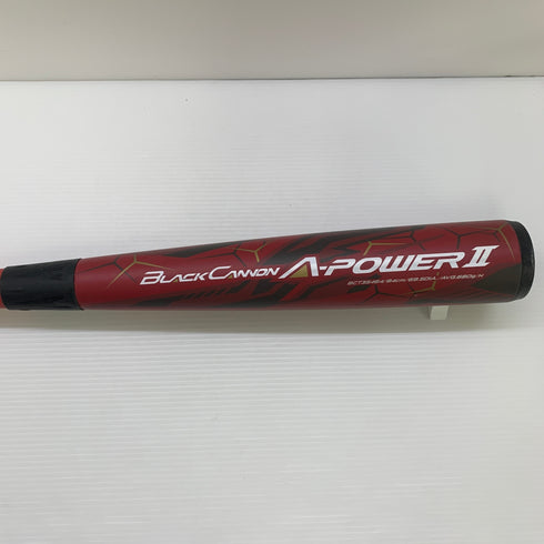 ゼット ZETT ブラックキャノン 軟式 大人 一般 FRP製バット BCT35464 トップバランス 中古 ケース付き 野球 8210