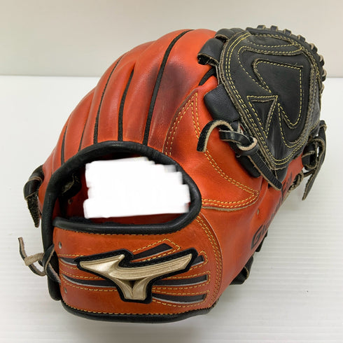 ミズノ MIZUNO グローバルエリート Global Elite 軟式 大人 一般 投手用 グローブ ピッチャー グラブ 右投げ オーダー 中古品 グローブ袋付き 野球 9389