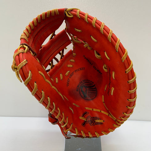 久保田スラッガー KUBOTA SLUGGER オーダー 硬式 大人 一般 ファーストミット 一塁手 グローブ グラブ 右投げ 中古品 グローブ袋付き 野球 6024